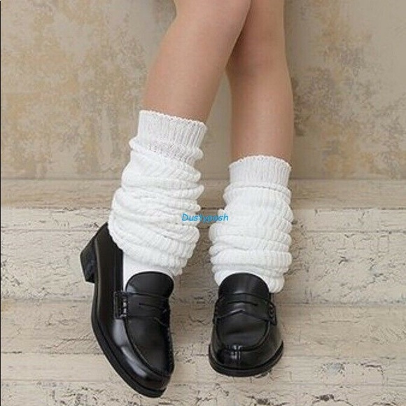 Long Loose Japanese Thigh High Slouch Socks Cozy Brown White Black Cosplay Boot - Picture 13 of 15